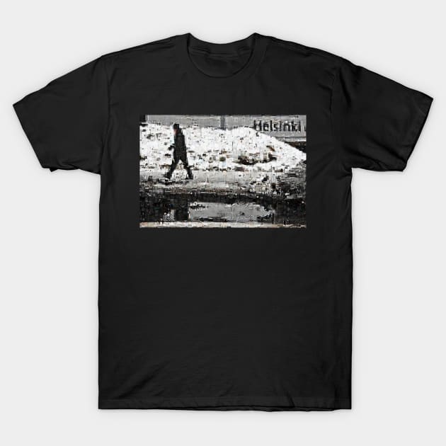 LIFE IN THE SNOW - HELSINKI, FINLAND T-Shirt by mister-john